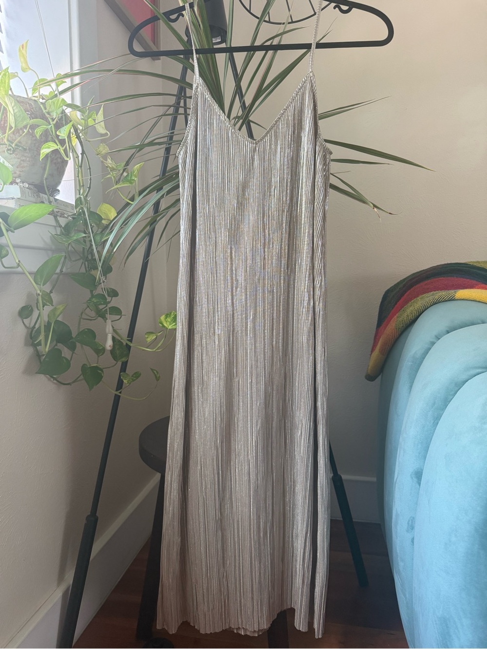 Metallic & Other Stories Slip Dress - Picture 4 of 4